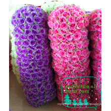 China cheap artificial flower ball wholesale for wedding decoration